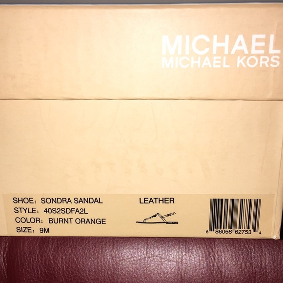 Michael Kors Sondra genuine leather Sandals size 9M - Picture 4 of 7